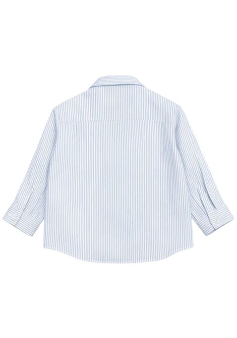 Camicia neonato azzurra in cotone Manuel Ritz | 3471AZZURRO